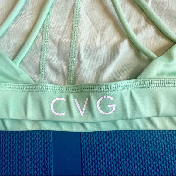 CVG Constantly Varied Gear Butterfly Back Sports Bra Lime Green Plus Size XXL - Picture 3 of 4